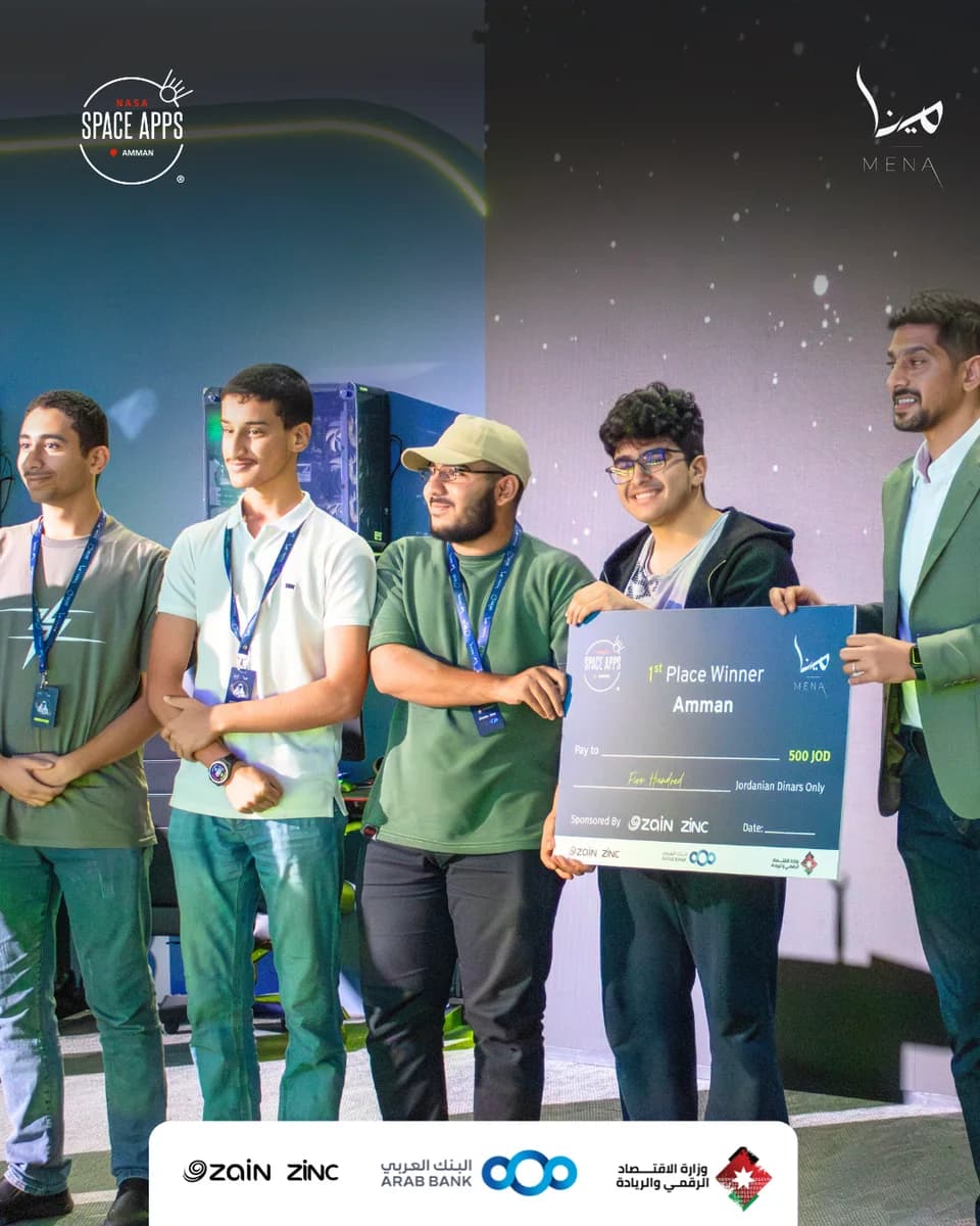 OxN3m3sis, a winning team at NASA Space Apps Challenge Amman 2025