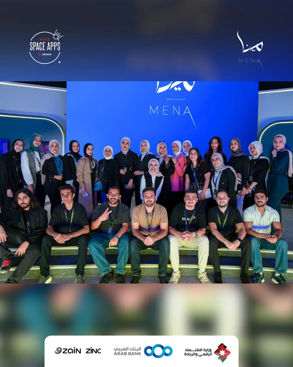 Organizers and collaborators at NASA Space Apps Challenge Amman 2025