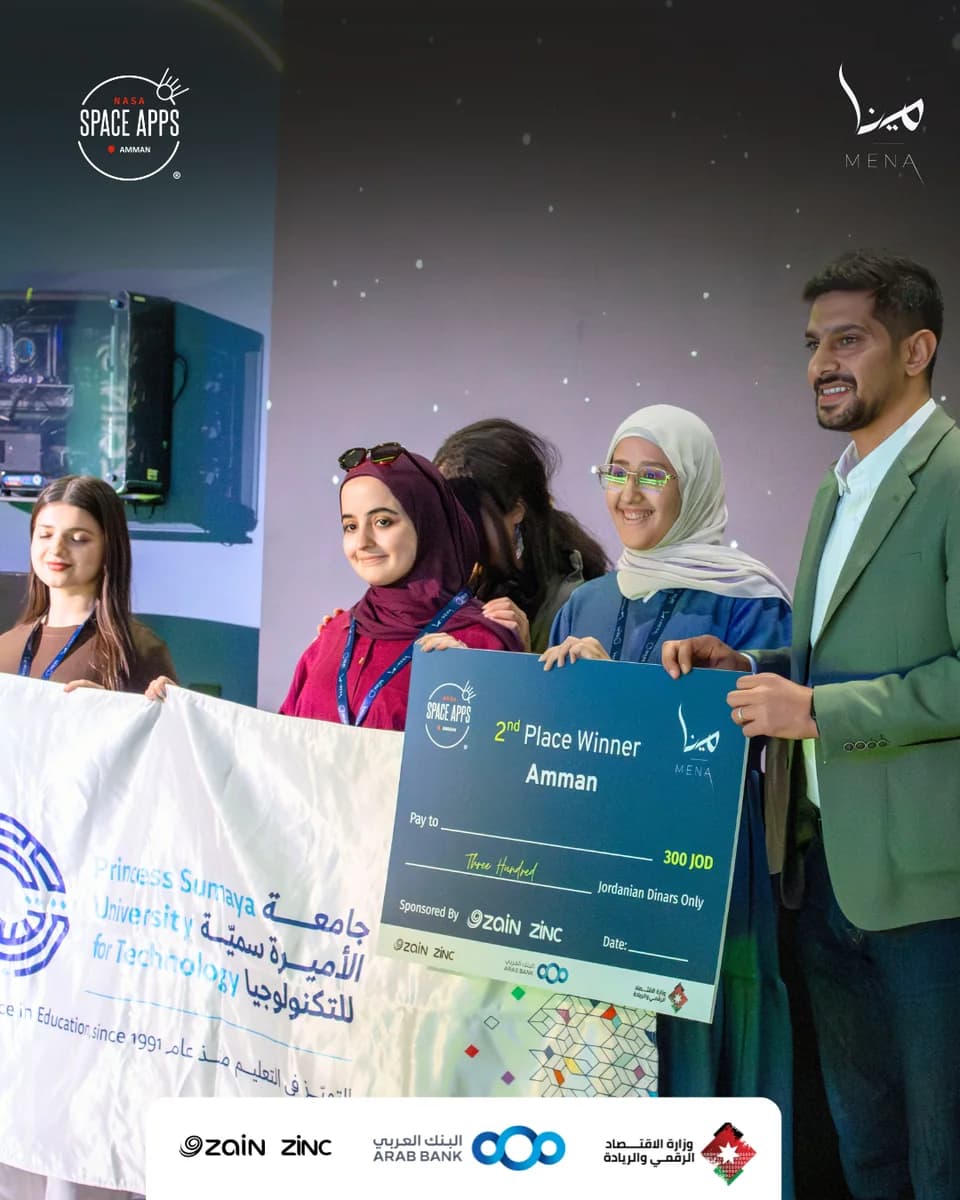 Antares, a winning team at NASA Space Apps Challenge Amman 2025