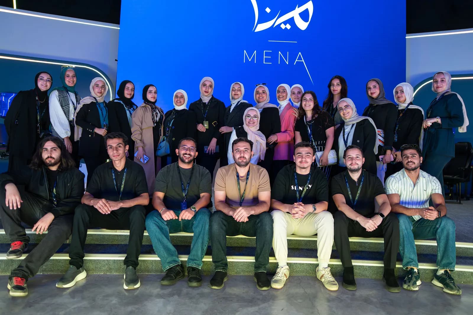 The organizing team gathered together on stage